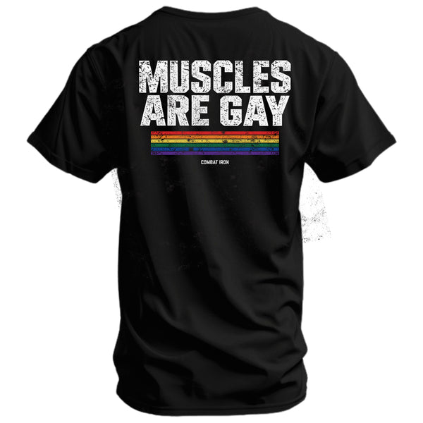 Muscles Are Gay Men's Graphic T-Shirt