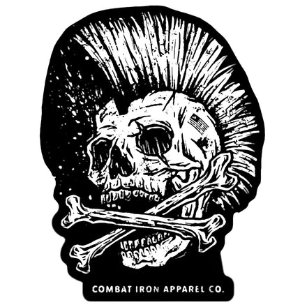 Earn Respect. Not Attention. Skull Decal - Combat Iron Apparel Co.