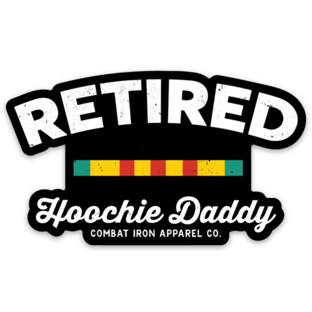 Retired Hoochie Daddy Veteran Ribbons Decal