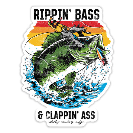 Rippin' Bass & Clappin' Ass Decal