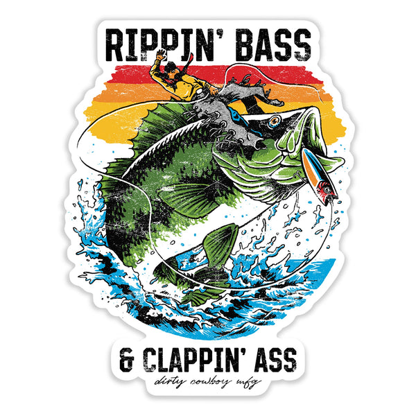 Rippin' Bass & Clappin' Ass Decal