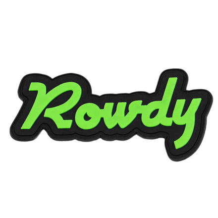 Rowdy Script PVC Velcro Patch - Combat Iron Apparel Co.