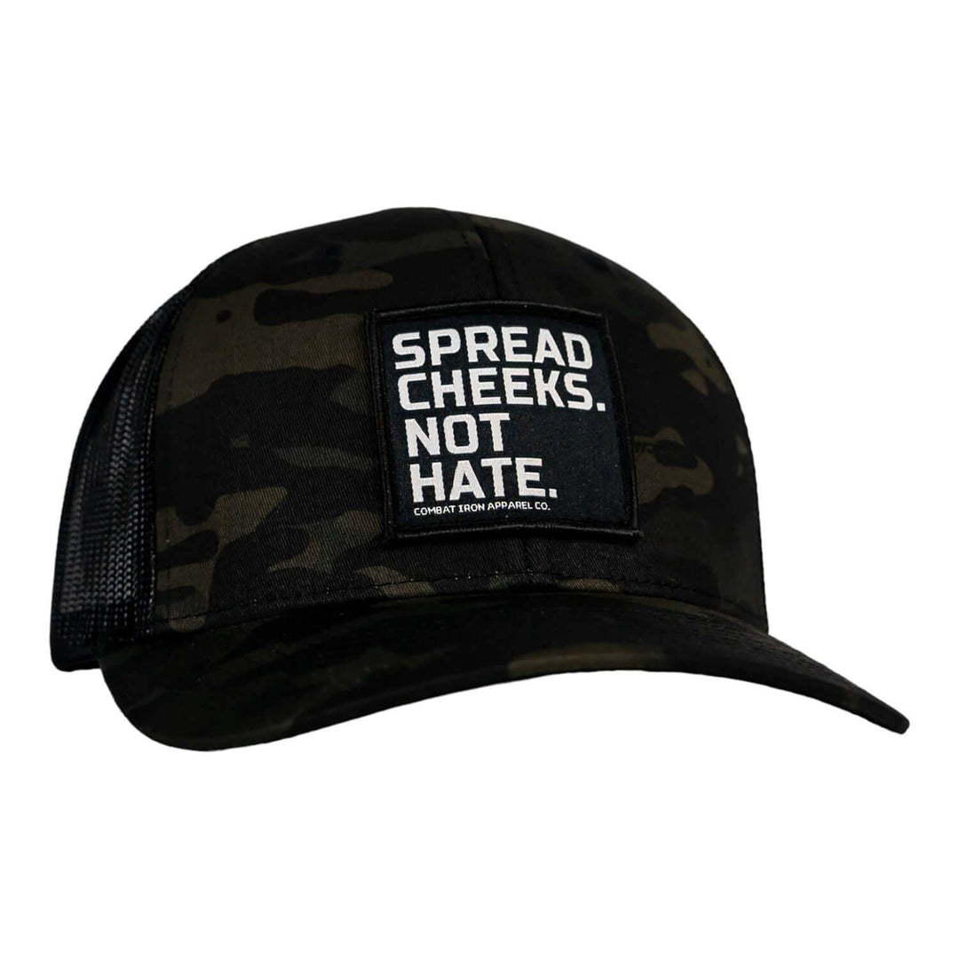 SPREAD CHEEKS. NOT HATE. Patch Snapback HAT