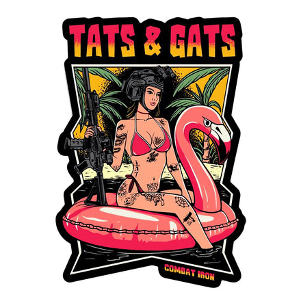 Tats & Gats Decal Sticker - Combat Iron Apparel Co.