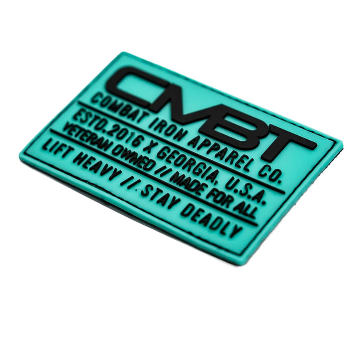 CMBTIRN Original Branded Teal PVC Patch