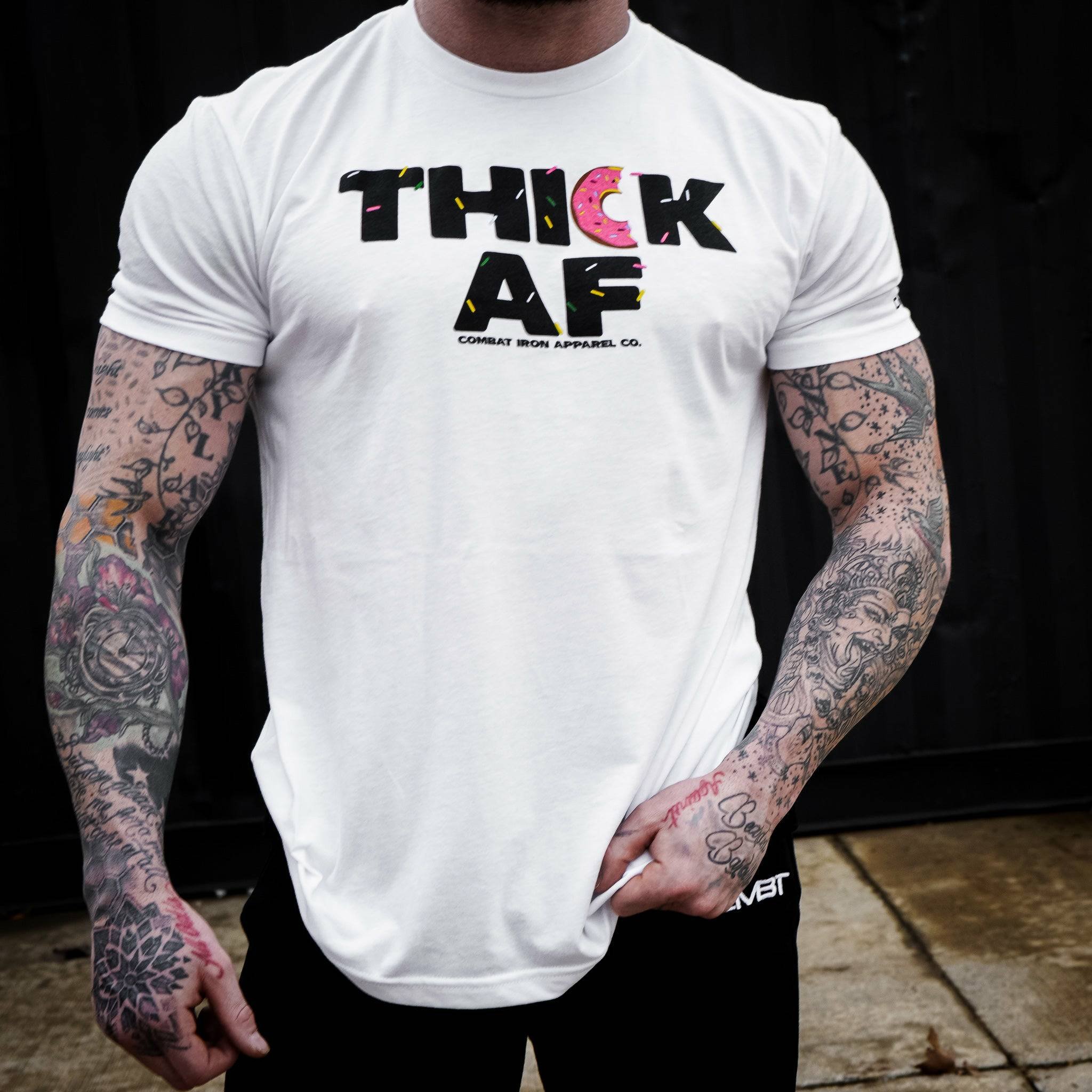 Thick AF donut edition, men’s t-shirt #color_white