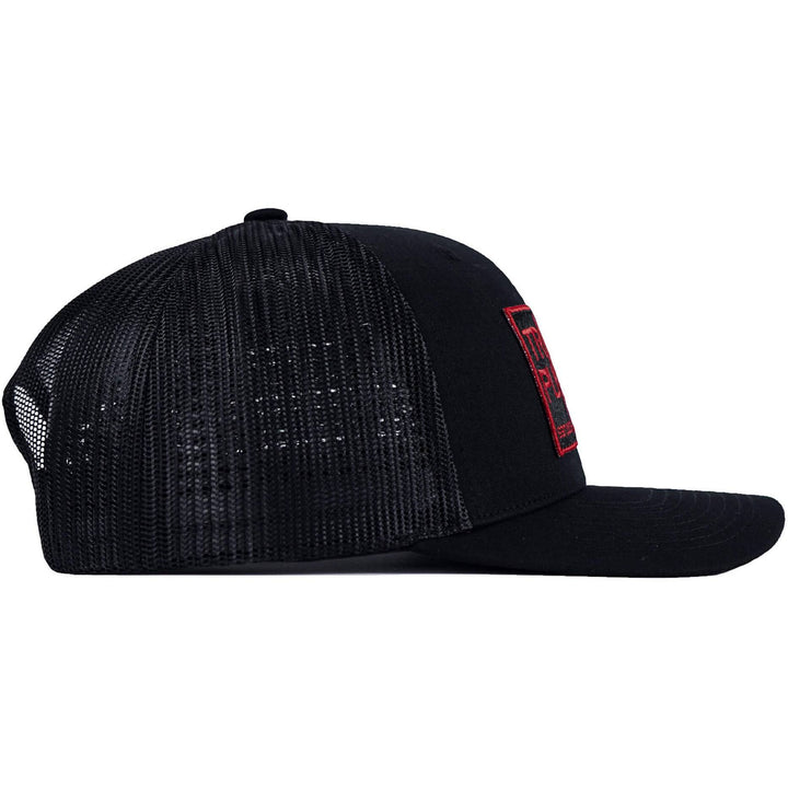 Trigger Puller Red Patch Mid-Profile Mesh Snapback Hat