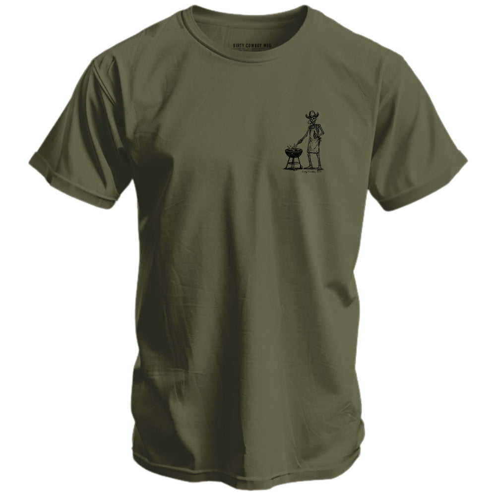 Imma Beat Two Things In Life Men's T-Shirt - DIRTY COWBOY MFG #color_military-green