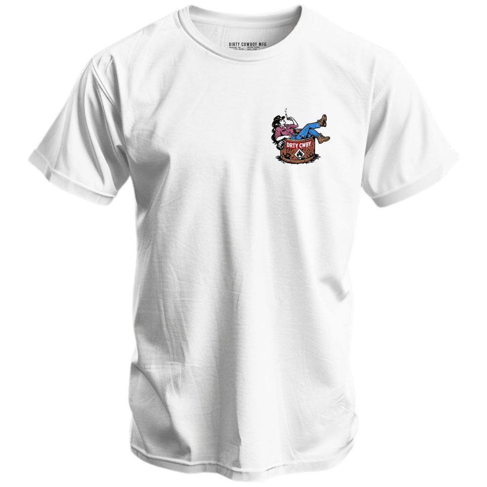 Rowdy Women Welcomed Men's T-Shirt - DIRTY COWBOY MFG #color_white