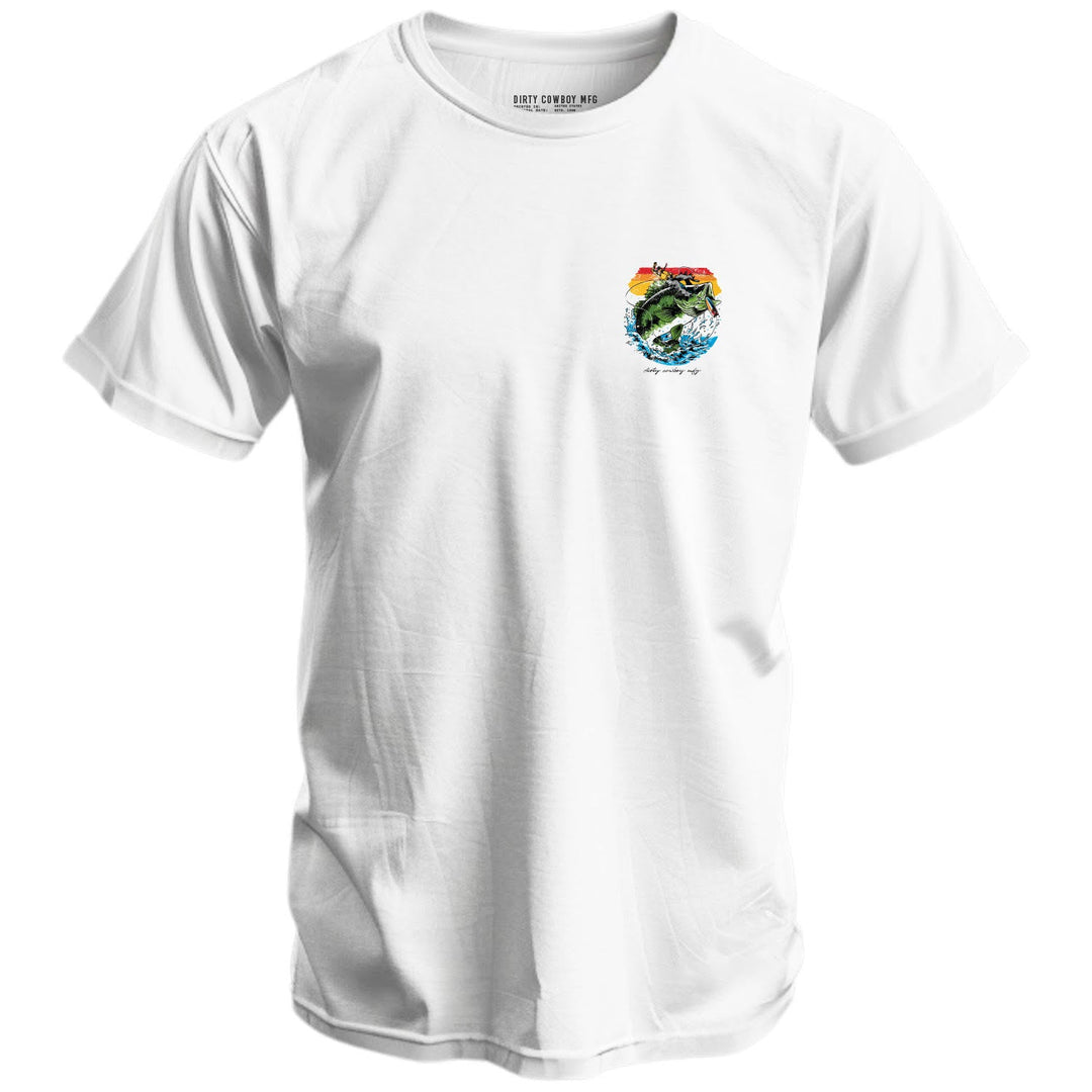 Rippin' Bass & Clappin' Ass Men's T-Shirt - DIRTY COWBOY MFG #COLOR_WHITE