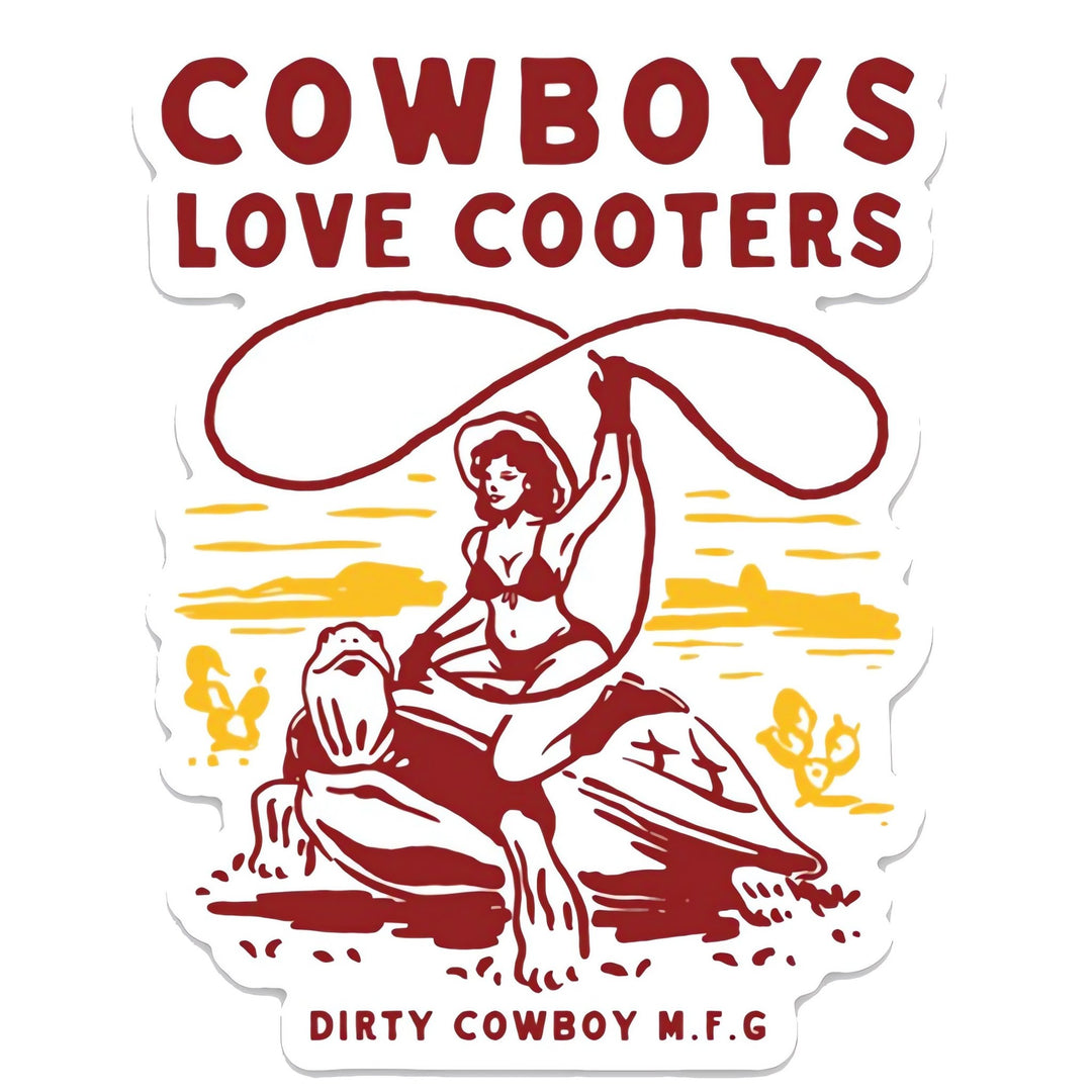 Cowboys Love Cooters Western Decal