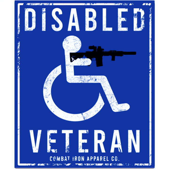 Disabled Veteran Parking Sign Decal Sticker