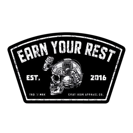 Earn Your Rest Decal - Combat Iron Apparel Co.