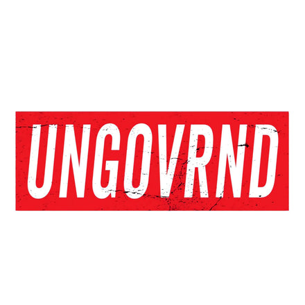 Ungovrnd Distressed Red Decal - Combat Iron Apparel Co.