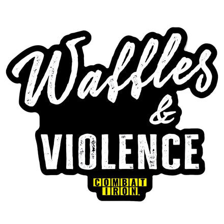Waffles & Violence Decal - Combat Iron Apparel Co.