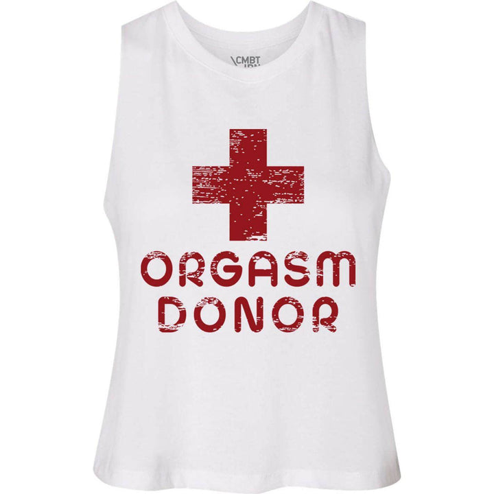 Orgasm Donor Ladies Crop Top