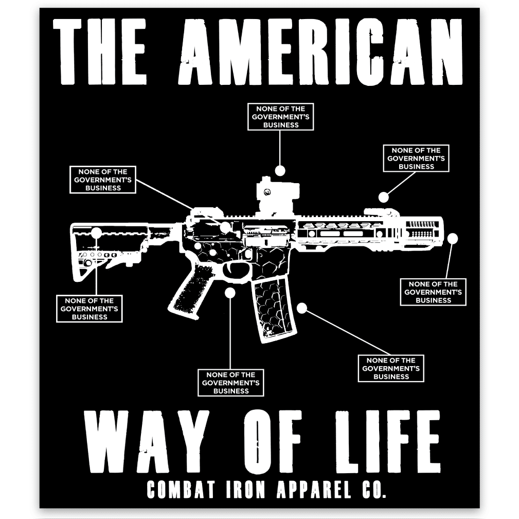 ALL WEATHER DECAL | | AWOL- THE AMERICAN WAY OF LIFE 5.56 USA EDITION V2 - Combat Iron Apparel™