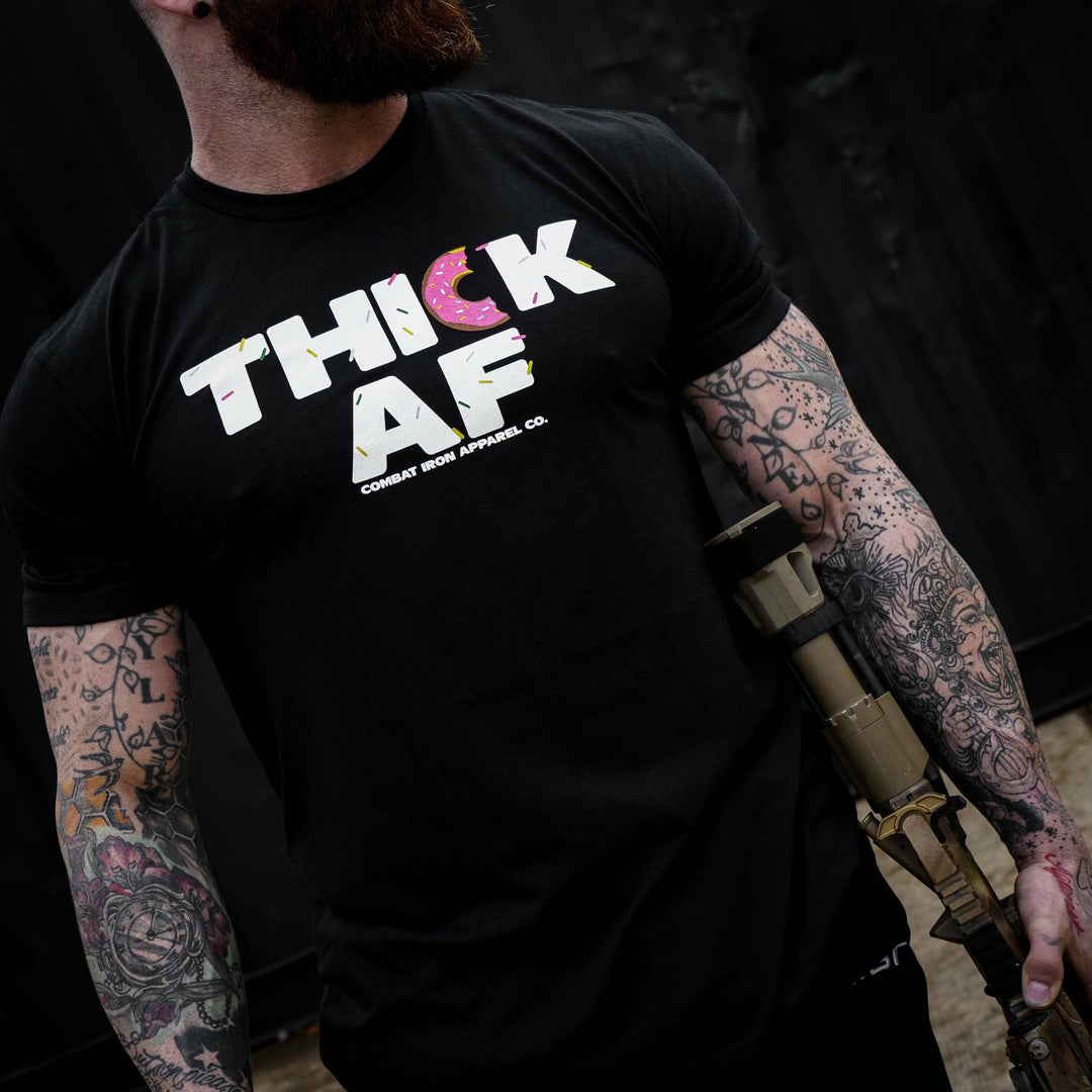 Thick AF Donut Edition - Men's T-Shirt | Combat Apparel Co.