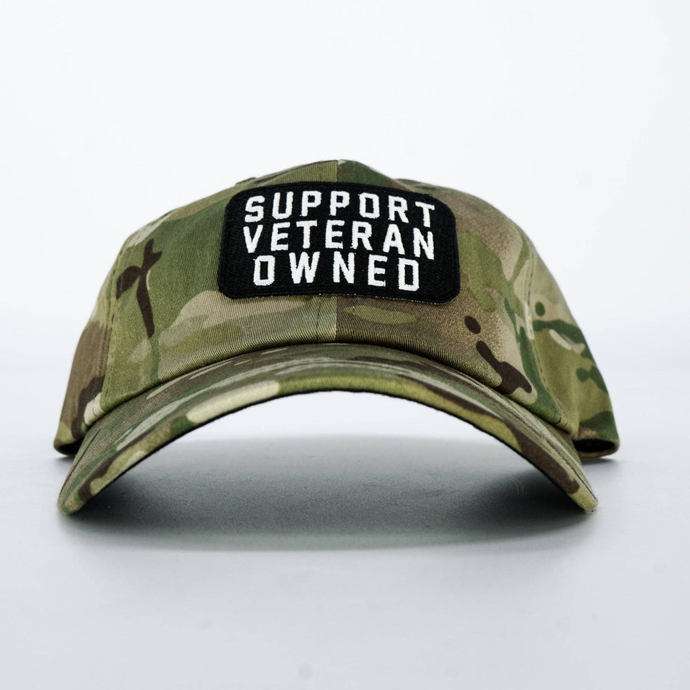 PREMIUM UNSTRUCTURED DAD HAT | SUPPORT VETERAN OWNED PATCH - Combat Iron Apparel™