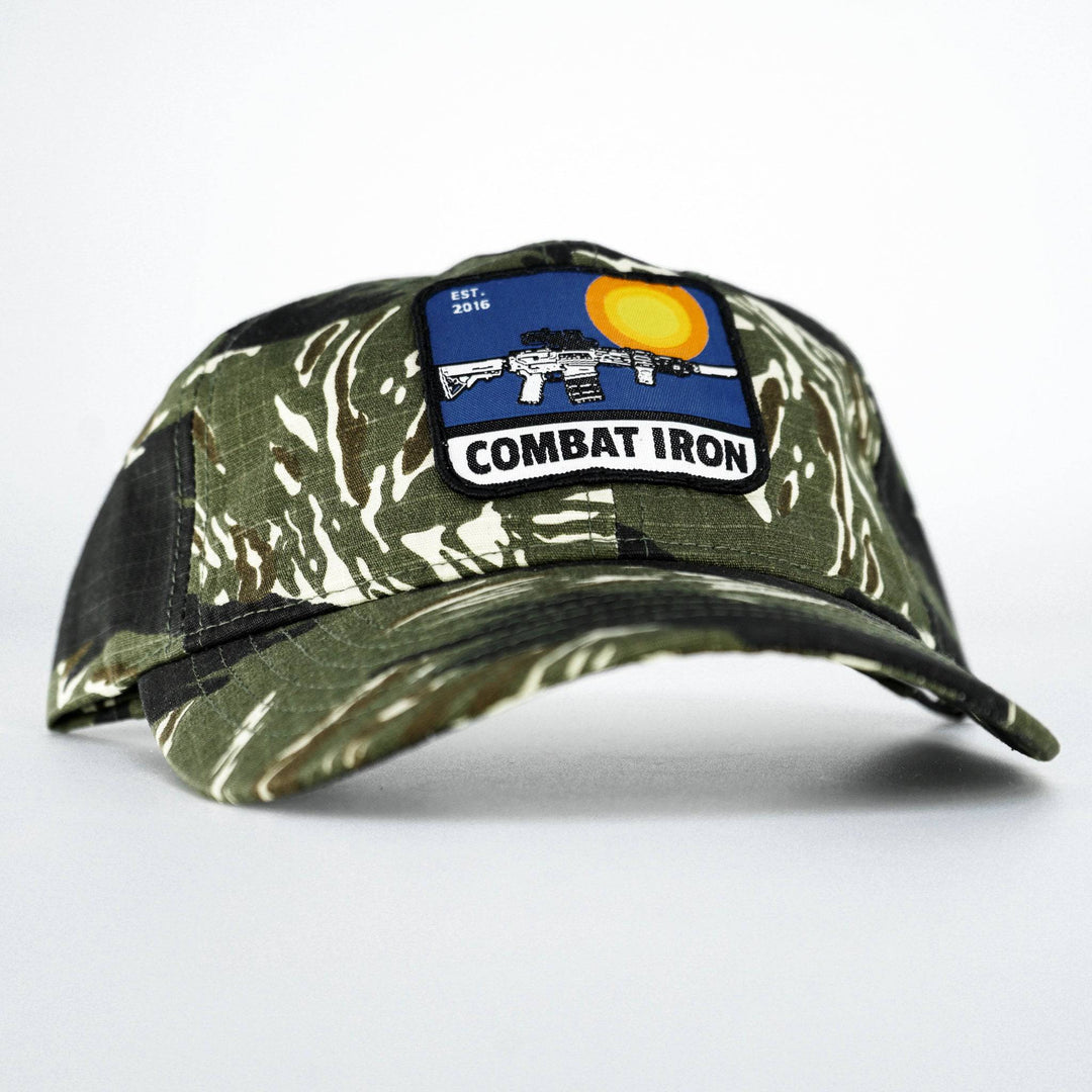 PREMIUM UNSTRUCTURED DAD SNAPBACK HAT | MOUNTAINEER RIFLE PATCH - Combat Iron Apparel™
