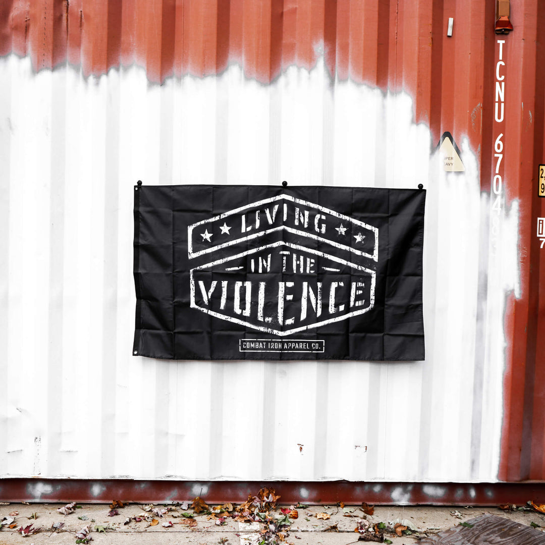 Living In The Violence 3' X 5' Wall Flag