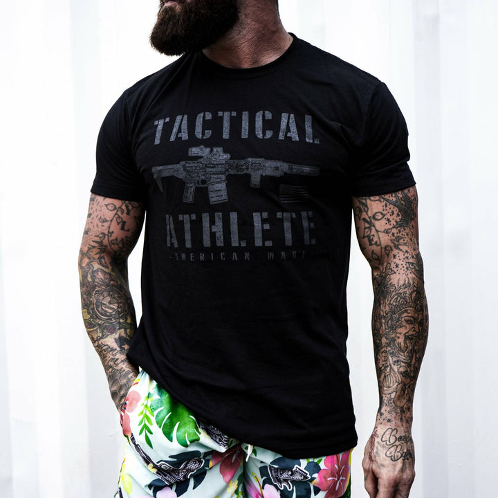 Tactical athlete American-made, men’s t-shirt #color_black