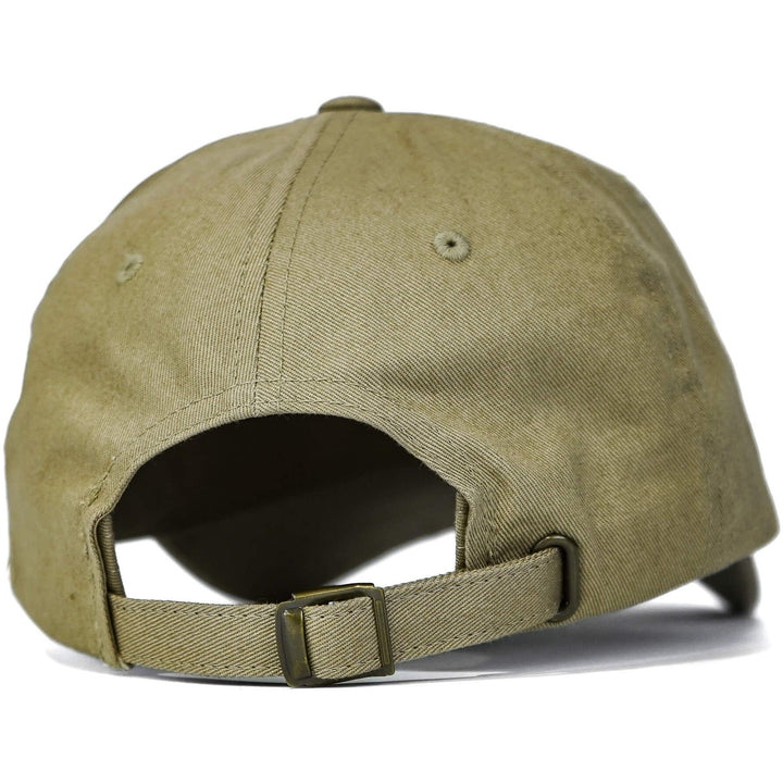 CMBT subdued tactical woven patch dad hat #color_tan