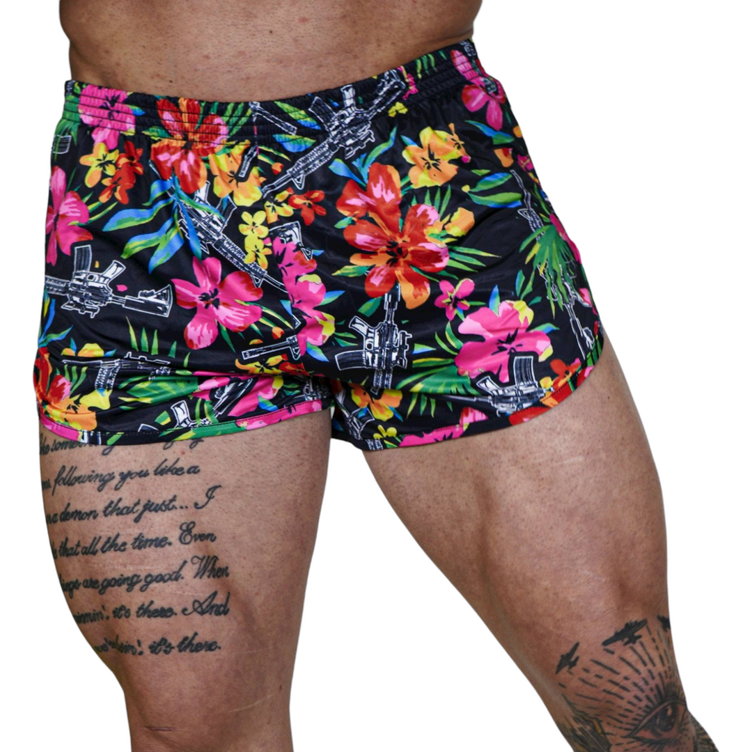 CMBT Ranger panty silkies training shorts #color_tactical-hawaiian