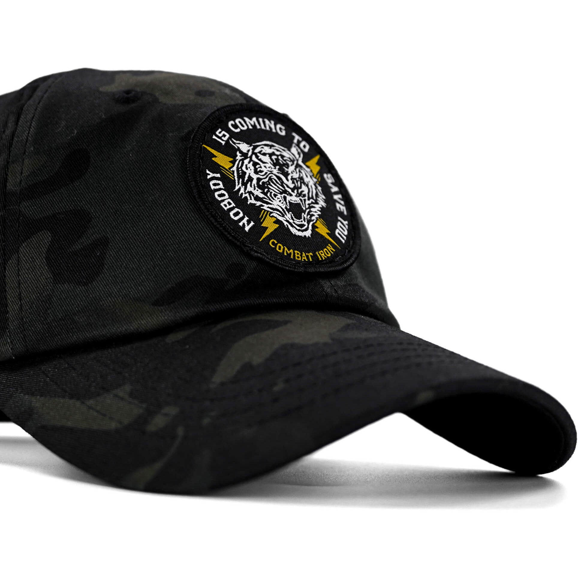 Combat Iron Apparel™ NOBODY IS COMING TO SAVE YOU Patch Dad Hat