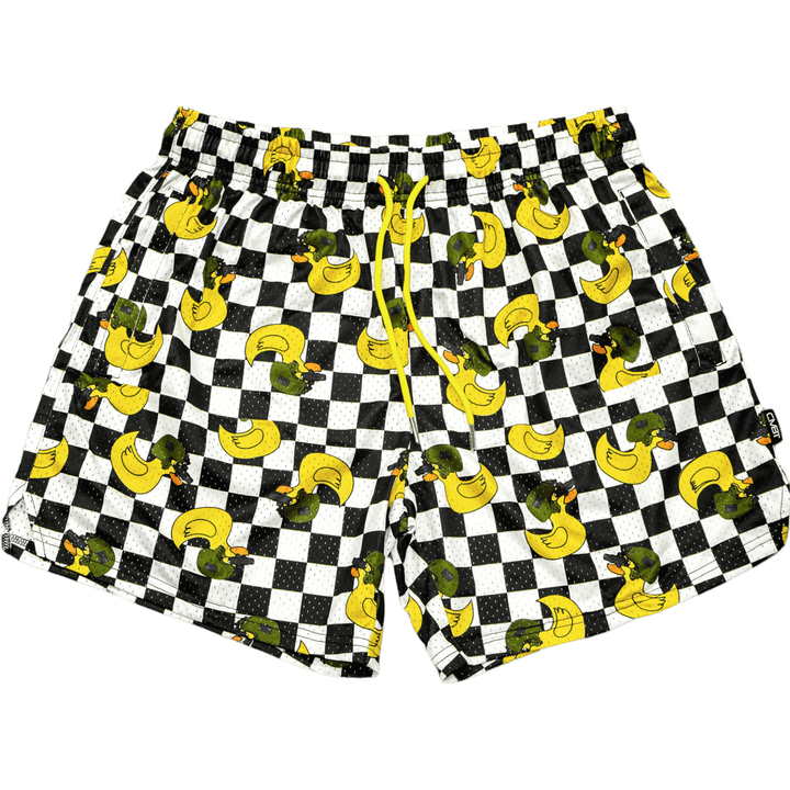 Men’s above the knee lifestyle shorts with mesh #color_tactiduck-checkered-edition