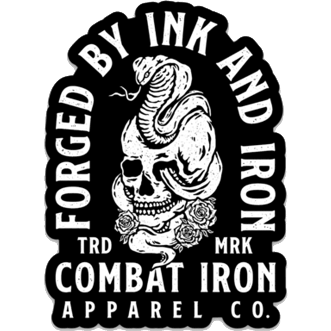 ALL WEATHER DECAL | FORGED BY INK AND IRON - Combat Iron Apparel™