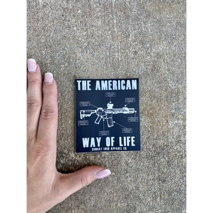 ALL WEATHER DECAL | | AWOL- THE AMERICAN WAY OF LIFE 5.56 USA EDITION V2 - Combat Iron Apparel™