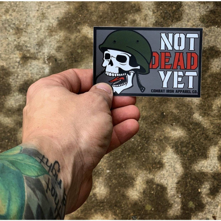 ALL WEATHER DECAL | NOT DEAD YET SKULL - Combat Iron Apparel™