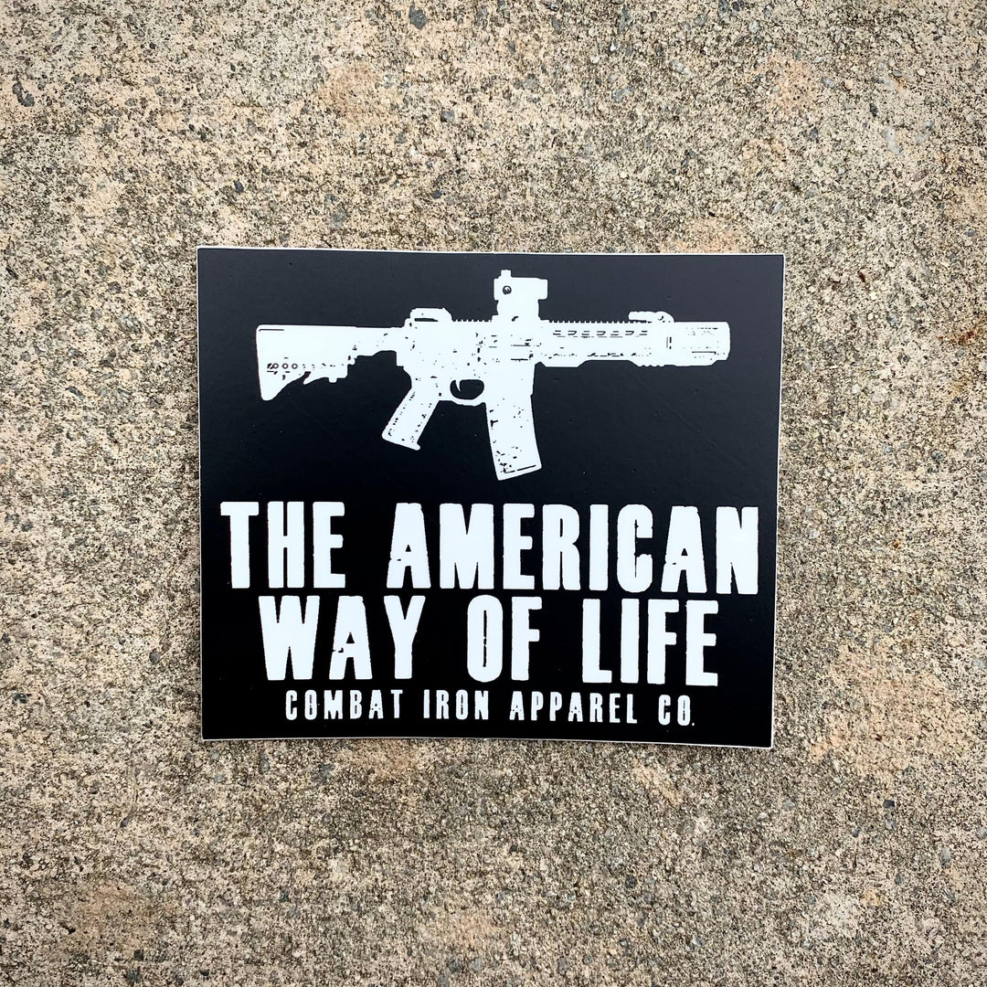 ALL WEATHER DECAL | THE AMERICAN WAY OF LIFE V3 - Combat Iron Apparel™