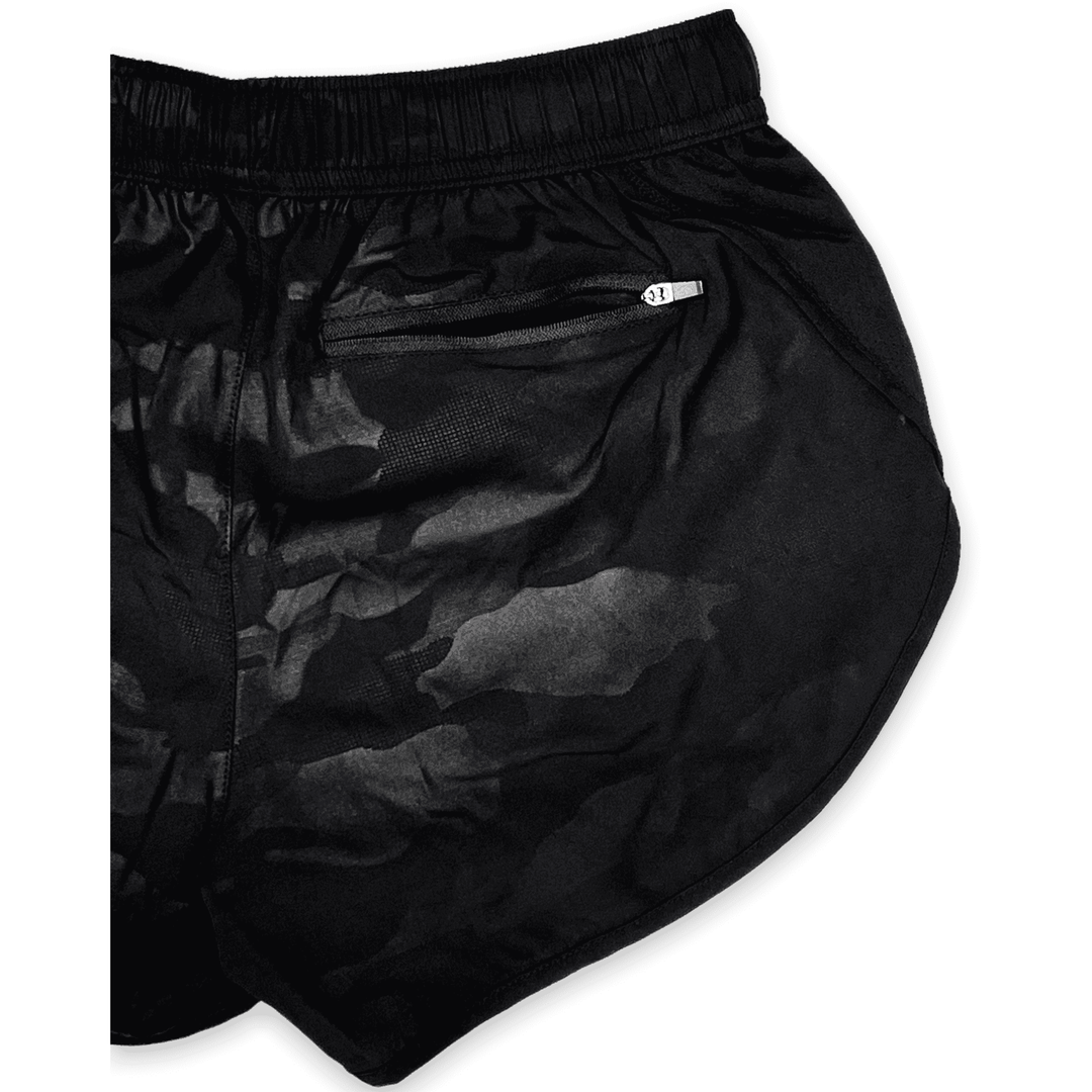 Impulse relaxed ladies shorts for women, all black short shorts #color_black