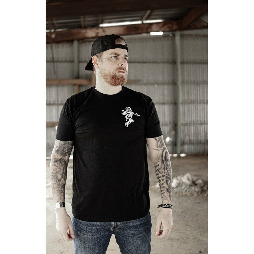 MEN'S PREMIUM T-SHIRT | WELCOME THE ANGEL OF DEATH - RPG - Combat Iron Apparel™