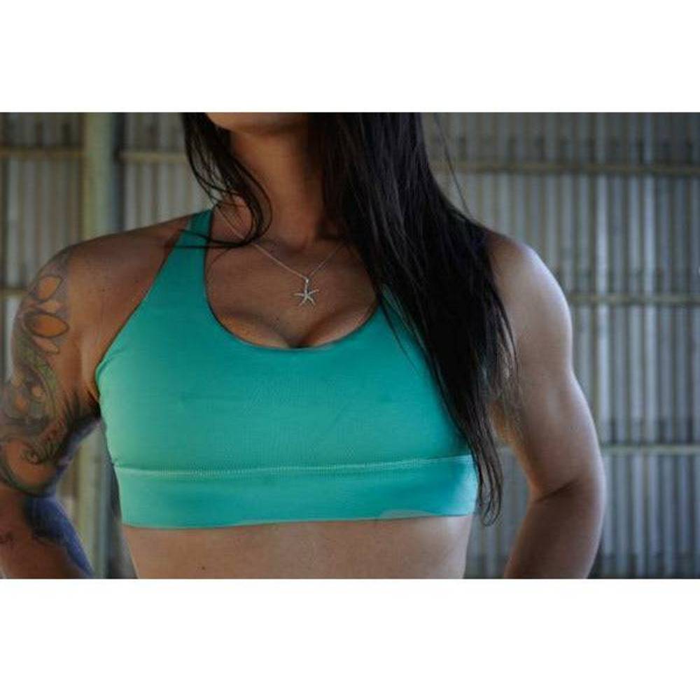 Sexy Basics Women's Cotton Spandex Workout Bra | 4 Way Stretch Pullover  Sport Comfort Bra (Multi-Pack)