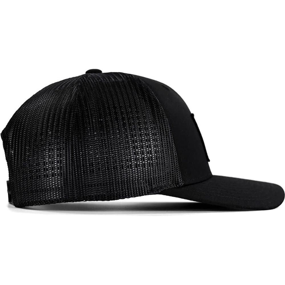 Tactical athlete American-made snapback hat #color_black-black