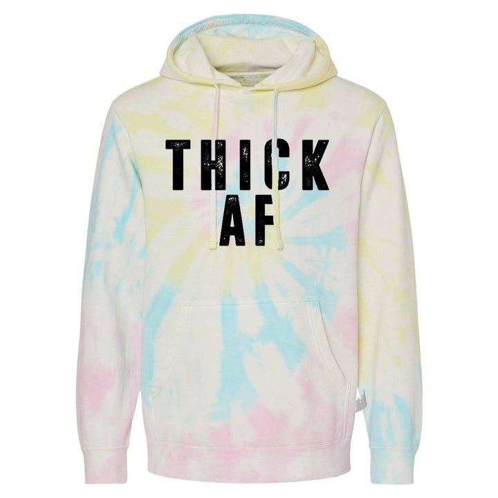 THICK AF midweight fleece lined hoodie for men #color_tie-dye